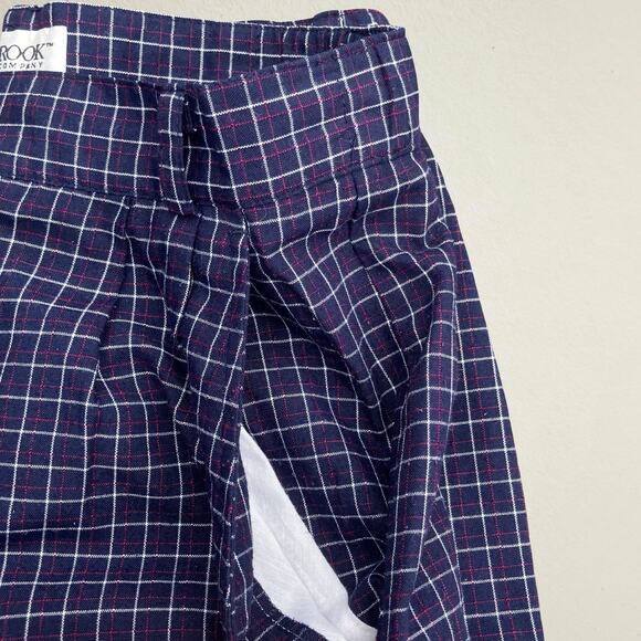 Vintage dark blue plaid golf shorts women's, Eastbrook size 6 preppy sporty - Picture 5 of 10